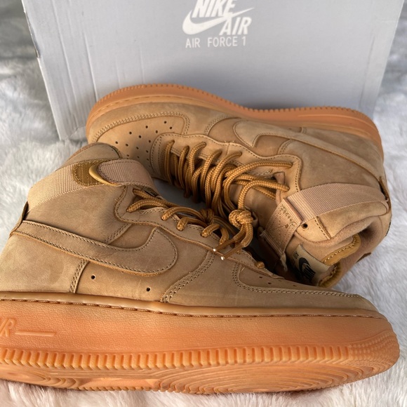 Nike Air Force 1 High (Wheat) 7y - Picture 2 of 5
